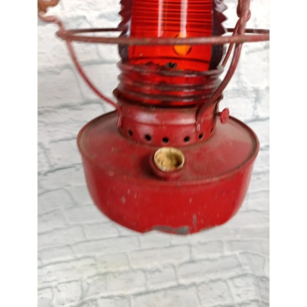 Vintage Handlan Red Railroad Lantern